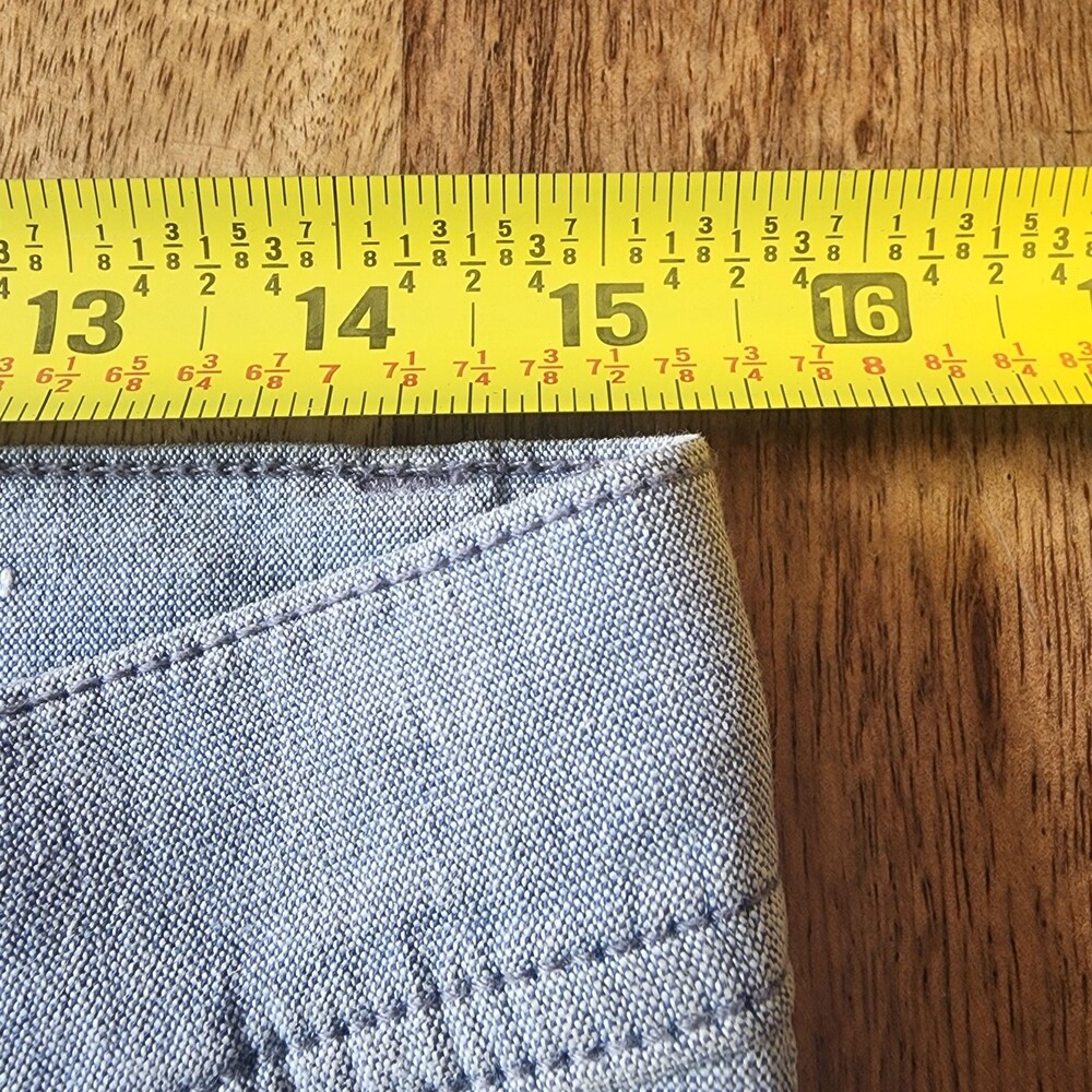James Perse Pants Womens 25 Gray Linen Chambray Chino Utility Pockets Casual - Picture 8 of 11